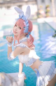 [Net rode COSER-foto] Huaqi Hana-zomer liefje badpak