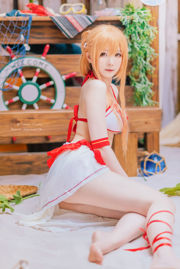 [COS Welfare] Weibo Girl Paper Cream Moon Shimo - Traje de baño de Asuna