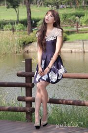 South Korean goddess Lee In Hye/Lee Eun Hye "Small Fresh Dress" outdoor shooting